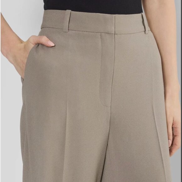 NWT - Aritzia - Babaton Agency Pant, Color Taupe, Size 2, Material Mirror Crepe - Picture 3 of 7